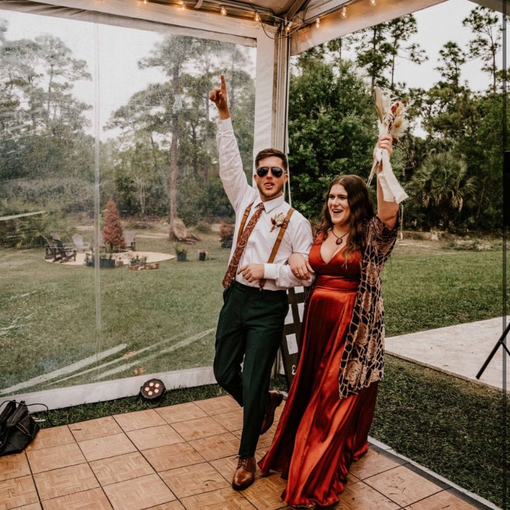 David’s Bridal Cinnamon Bridesmaid Dress